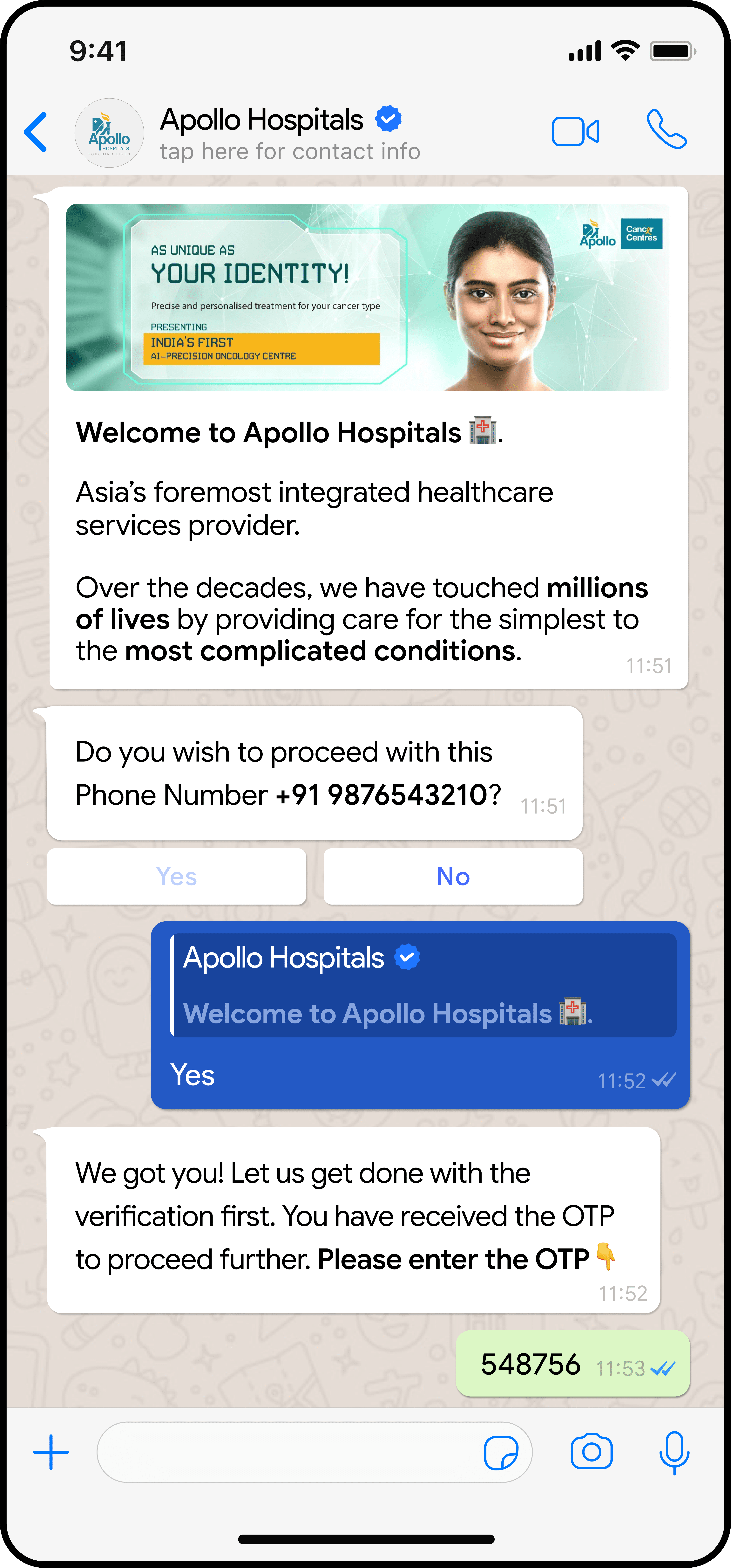 Healthcare phone mockup
