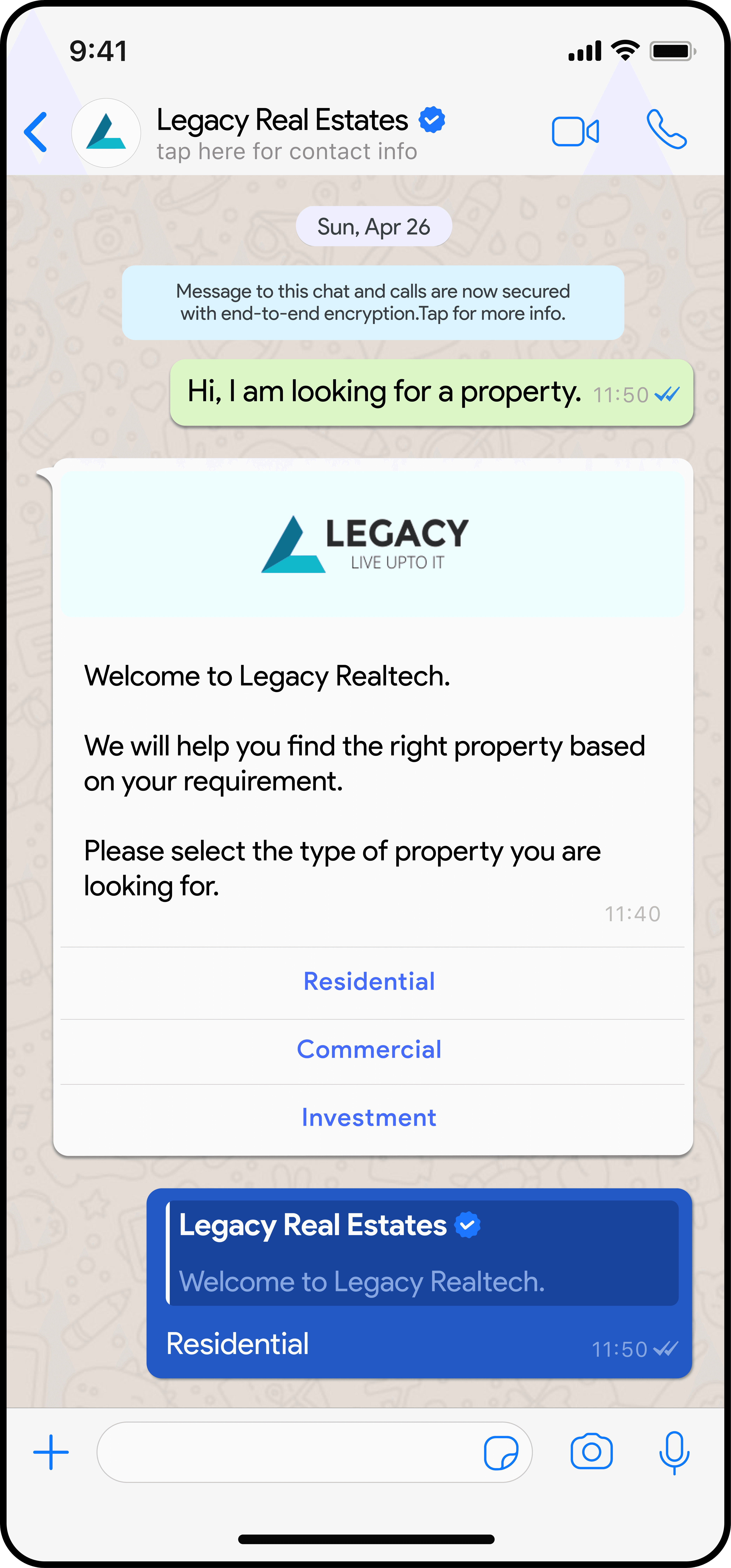 Real Estate phone mockup