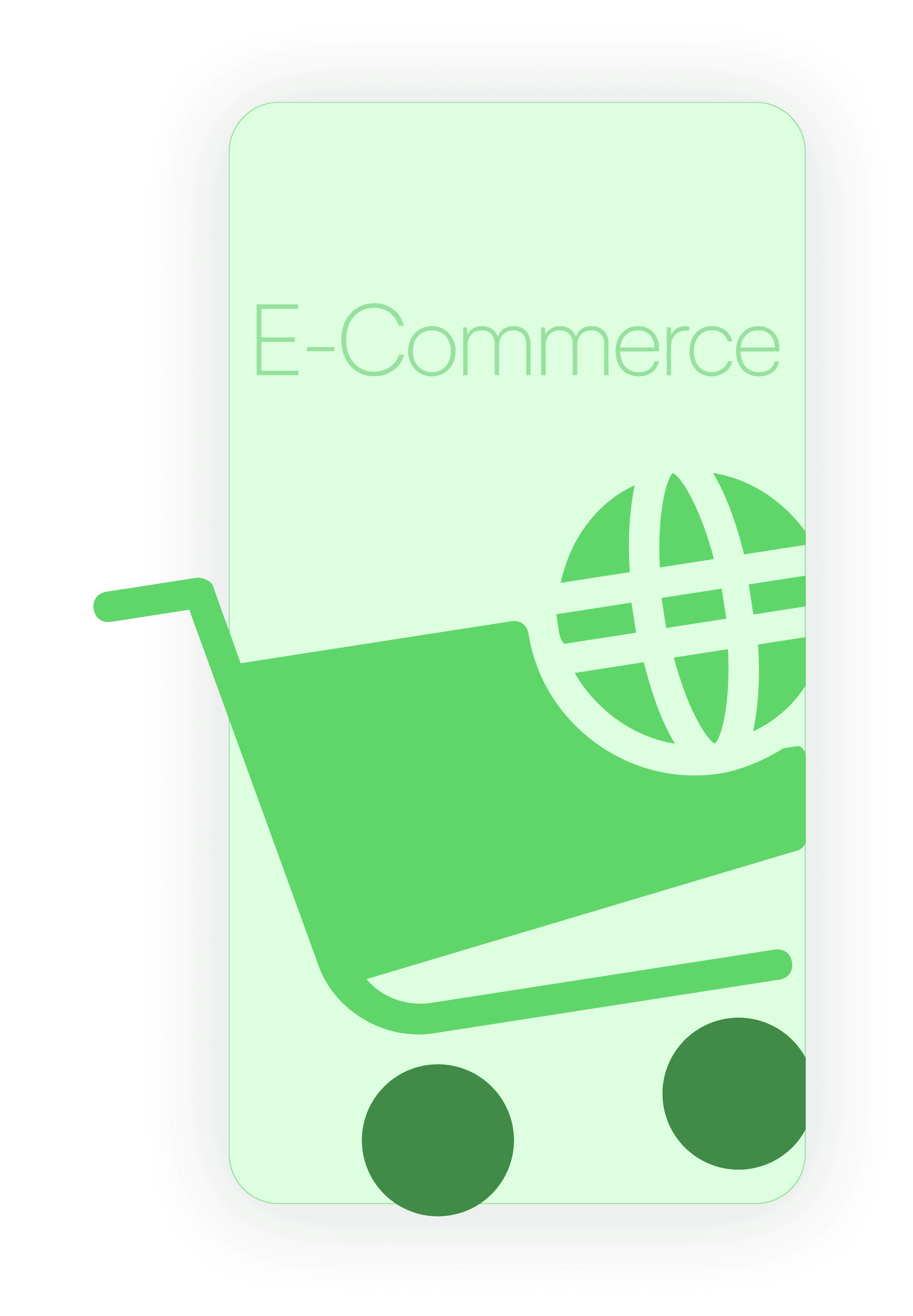 E-commerce shopping cart illustration
